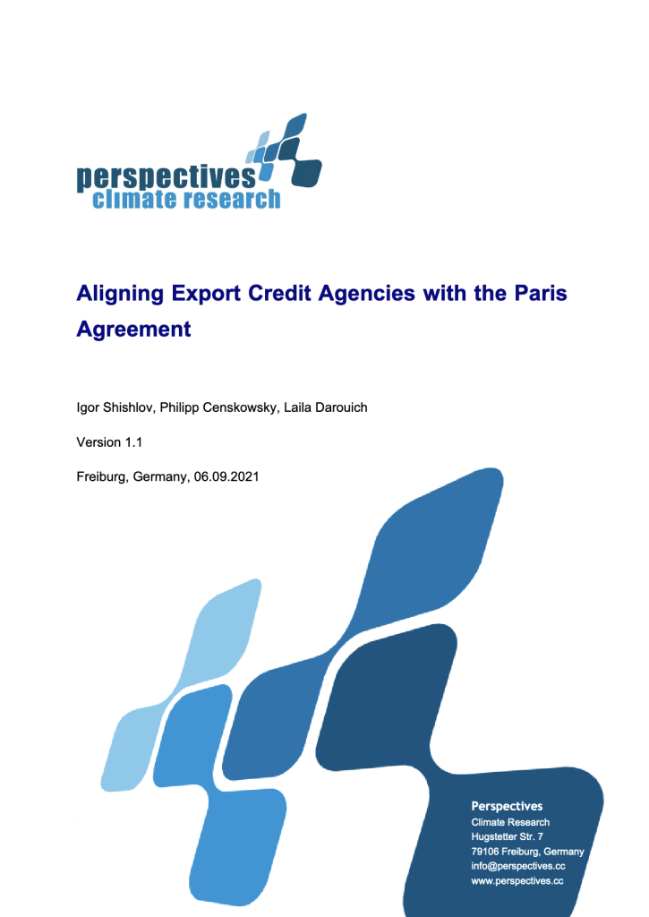 Aligning Export Credit Agencies with the Paris Agreement