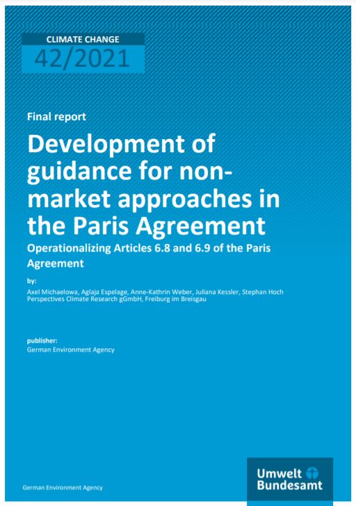 Development of guidance for nonmarket approaches in the Paris Agreement