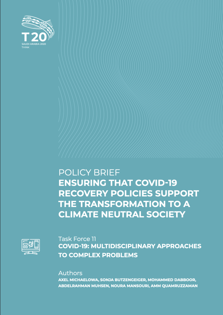 Ensuring That Covid-19 Recovery Policies Support The Transformation To A Climate Neutral Society