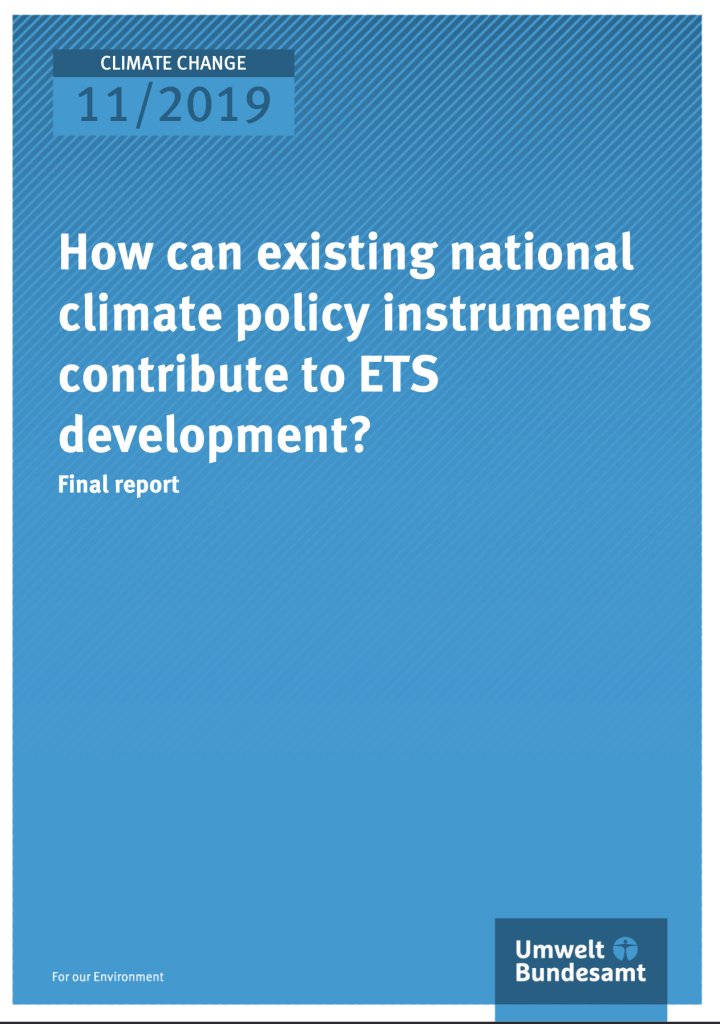 How can existing national climate policy instruments contribute to ETS development?