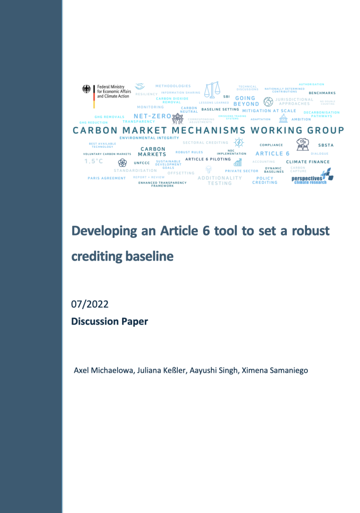 Developing an Article 6 tool to set a robust crediting baseline