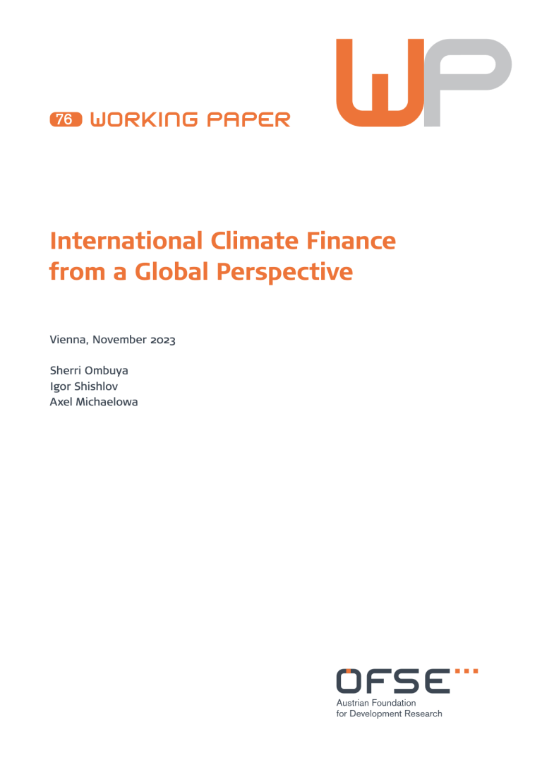 International Climate Finance from a Global Perspective