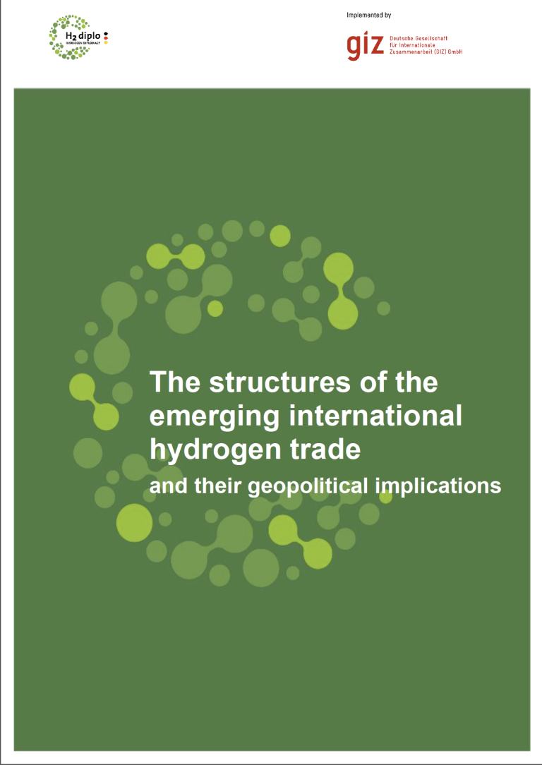 The structures of the emerging international hydrogen trade and their geopolitical implications