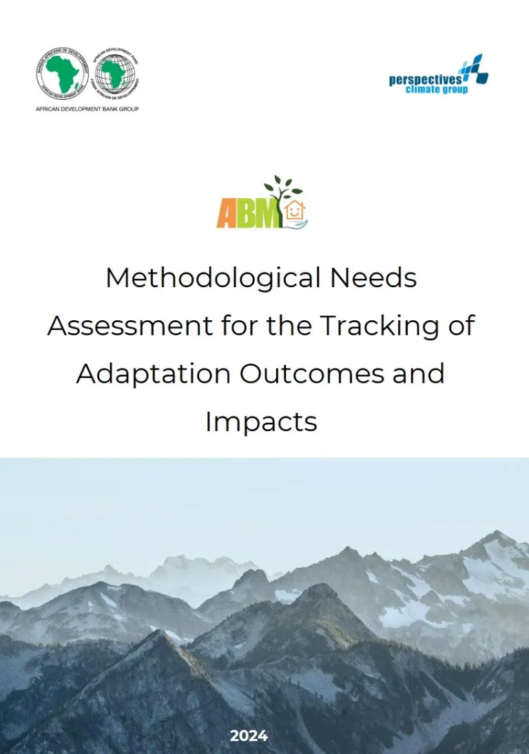 Methodological Needs Assessment for the Tracking of Adaptation Outcomes and Impacts