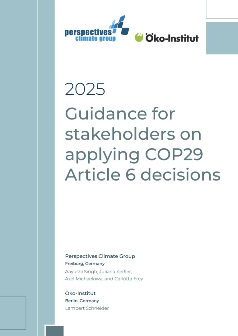 Guidance for stakeholders on applying COP29 Article 6 decisions